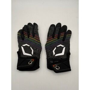 EvoShield Evo X-SRZ Batting Gloves Mens Adult Large Black Rainbow